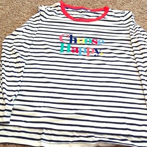 Boden Breton T size 12 "choose happy"